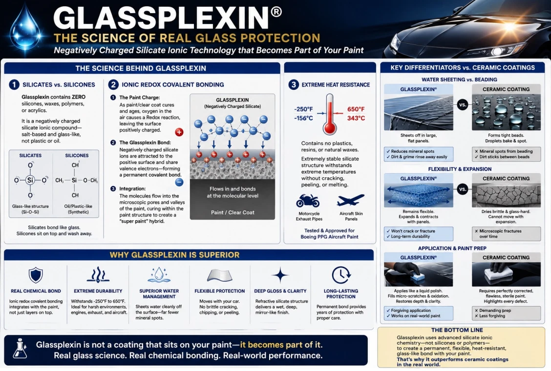 GLASSPLEXIN® - The Science of Real Glass Protection Infographic